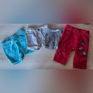 Batch of 4 shorts 6months